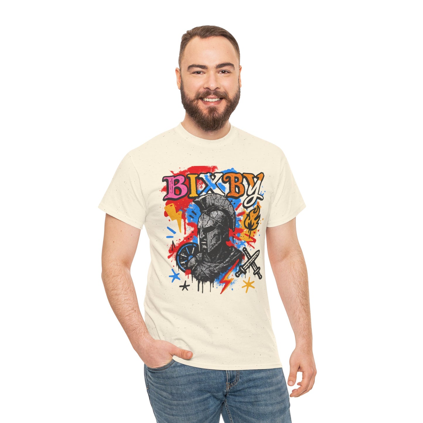 Bixby Spartan Graffiti Chaos Gildan Tee