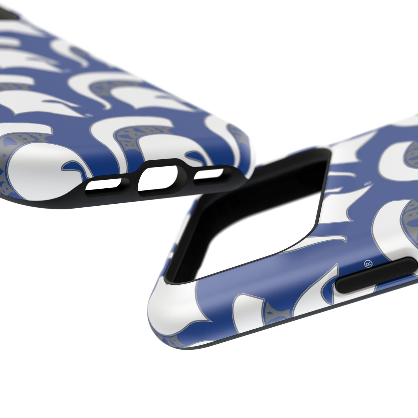 Bixby Spartan White Logo Impact Resistant iPhone Case