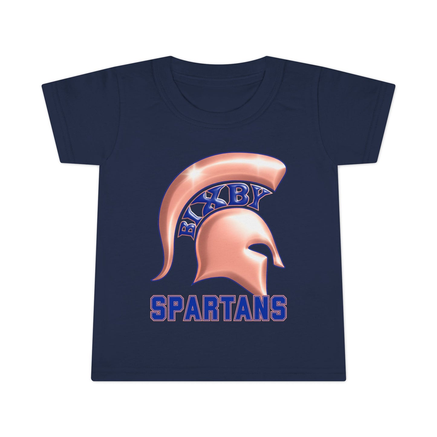 Bixby Spartans Metallic Rose Gold Toddler Tee