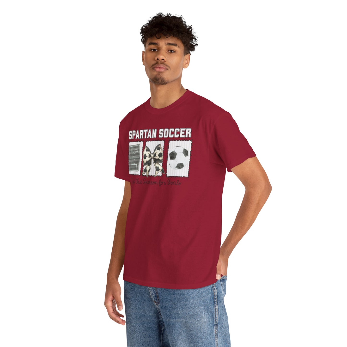 Spartan Soccer Tis The Season For Goals Gildan Tee