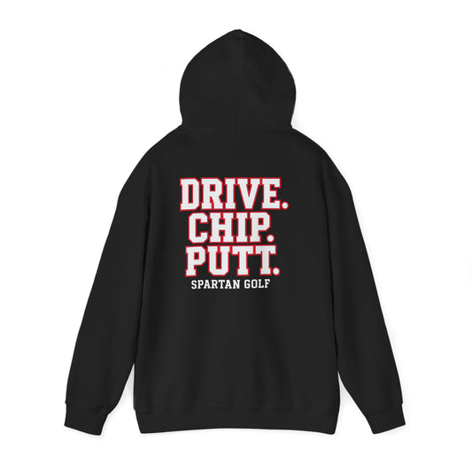Drive. Chip. Putt. Spartan Golf Gildan Hoodie