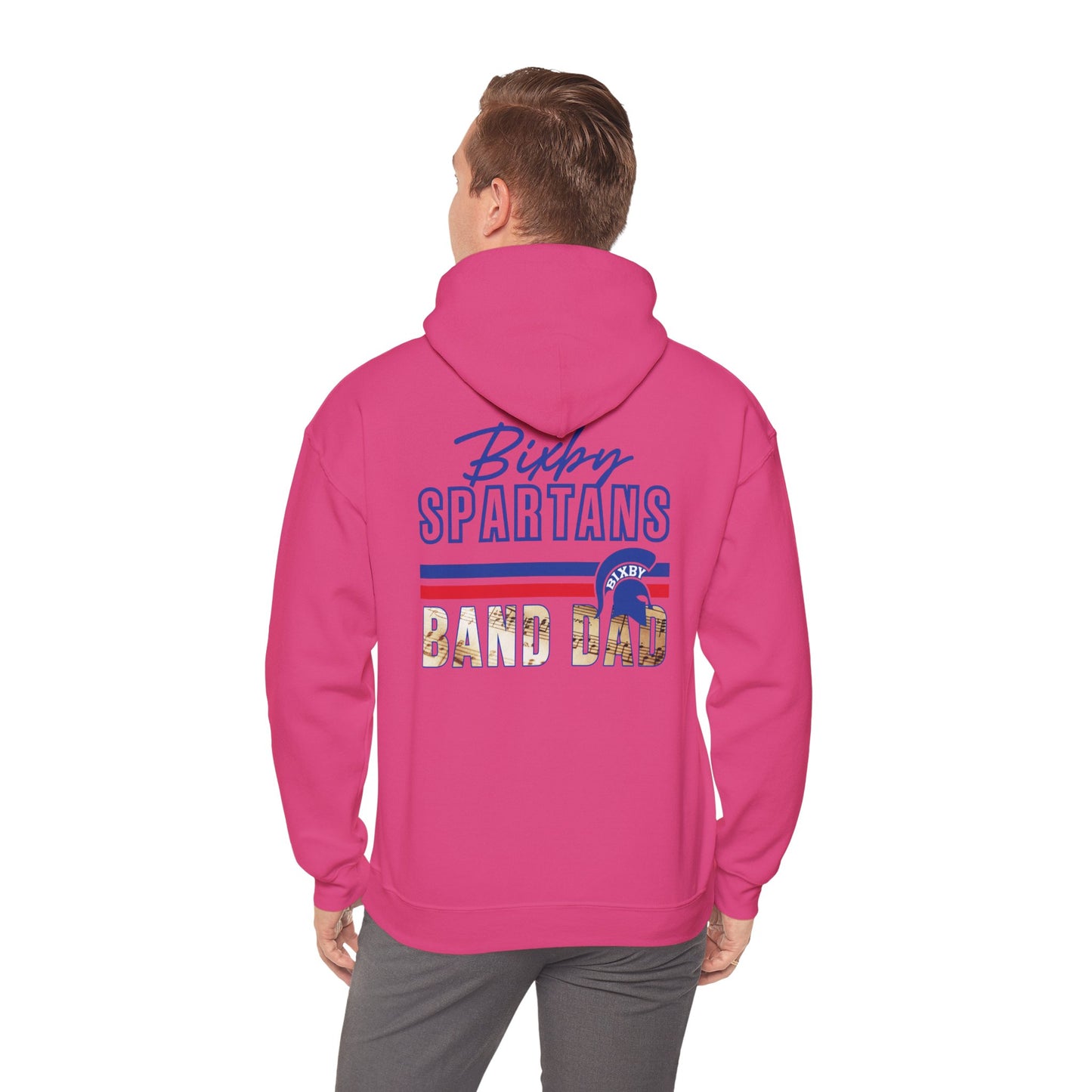 Bixby Spartans Band Dad Gildan Hoodie