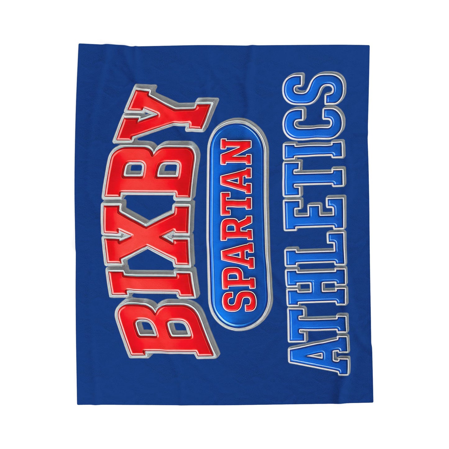 Bixby Spartan Athletics Velveteen Plush Blanket