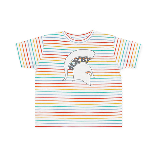 Spartan White Logo Rabbit Skins Toddler Tee