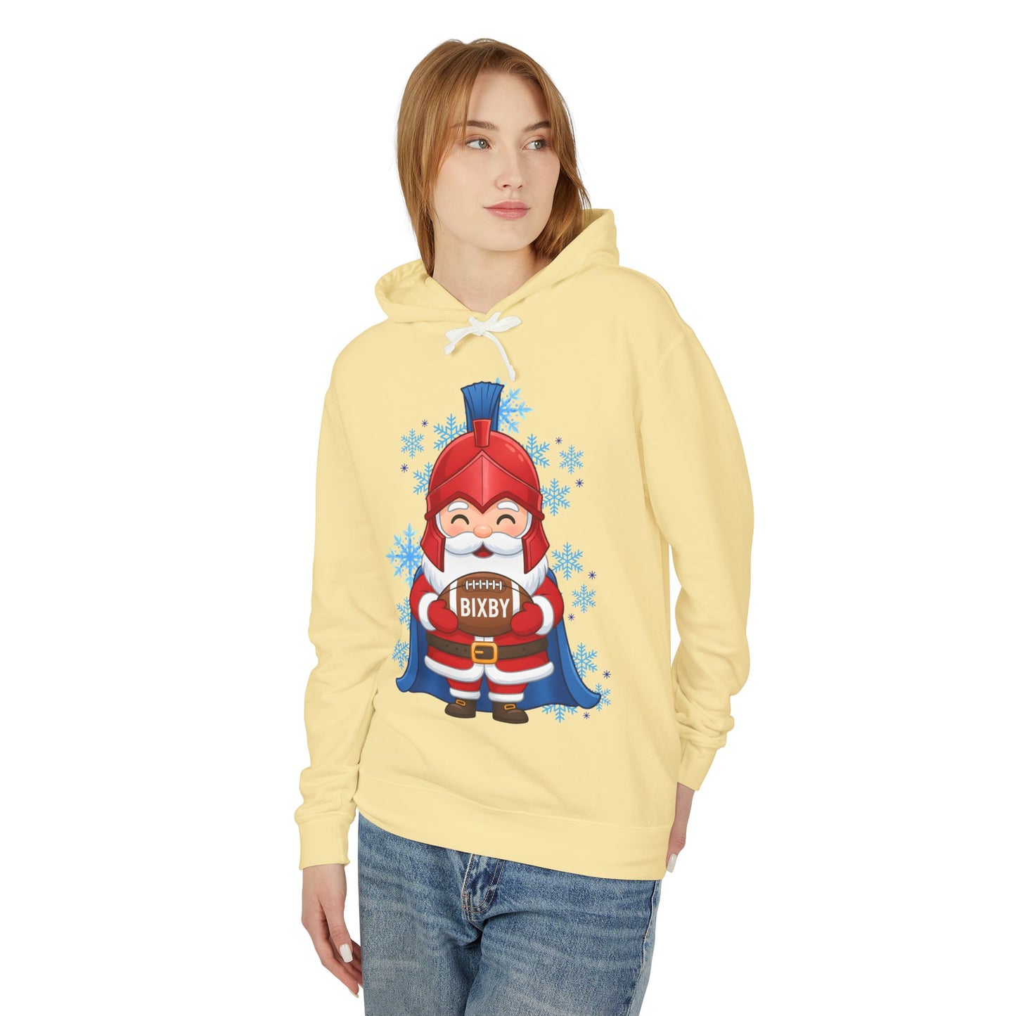 Spartan Football Santa Premium Comfort Colors Hoodie
