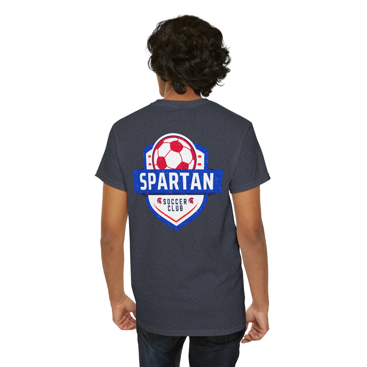 Spartan Soccer Club Distressed Crest Gildan Tee