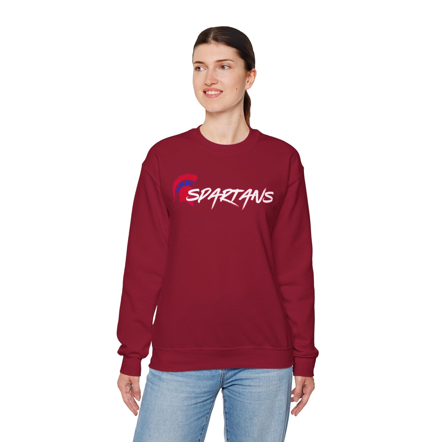 Spartans Red Logo Gildan Sweatshirt