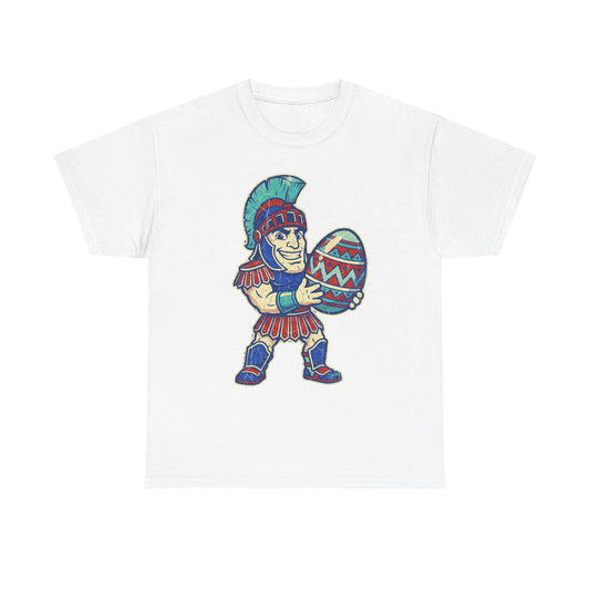 Spartan Warrior Holding Easter Egg T‑Shirt