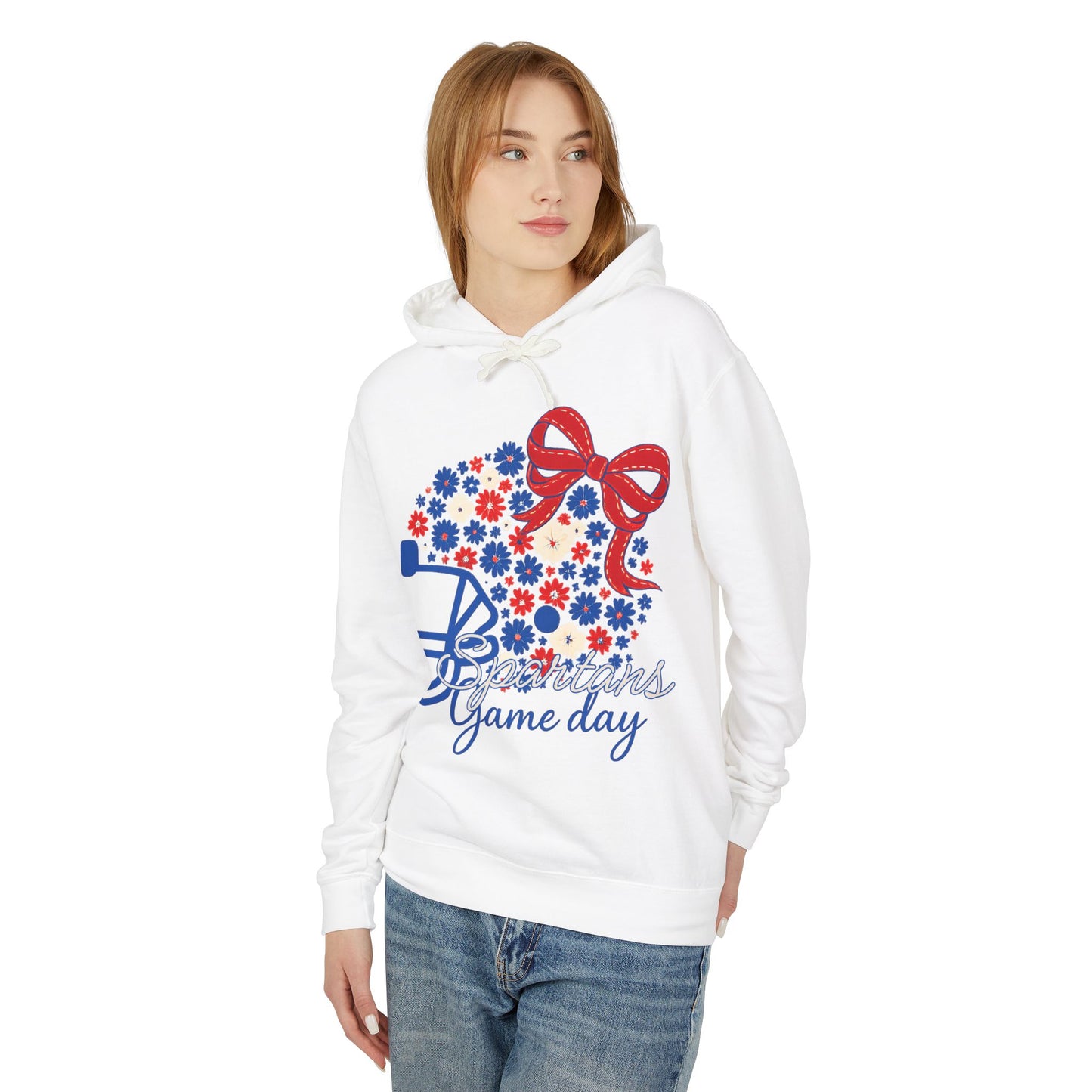 Spartans Floral Helmet Premium Comfort Colors Hoodie