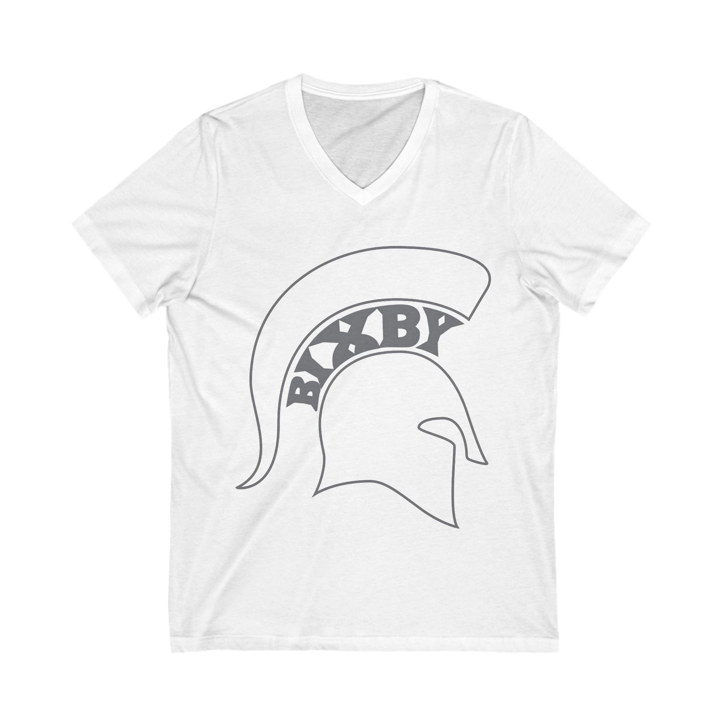 Spartan White Logo Women's Bella + Canvas V-Neck