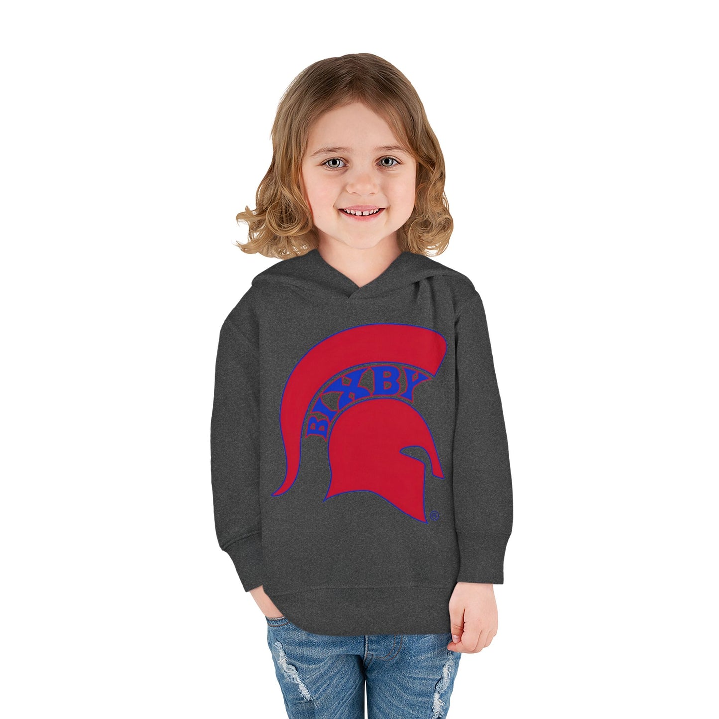 Bixby Spartans Blue Logo Toddler Rabbit Skins Hoodie