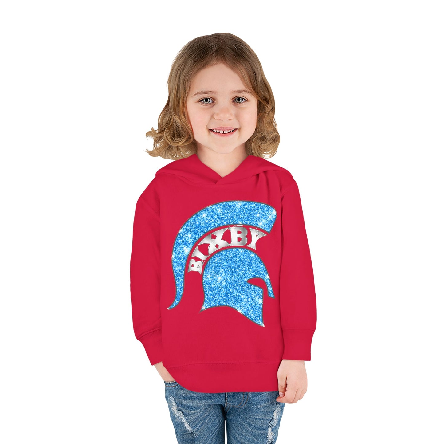 Bixby Spartans Blue Bling Toddler Rabbit Skins Sweatshirt