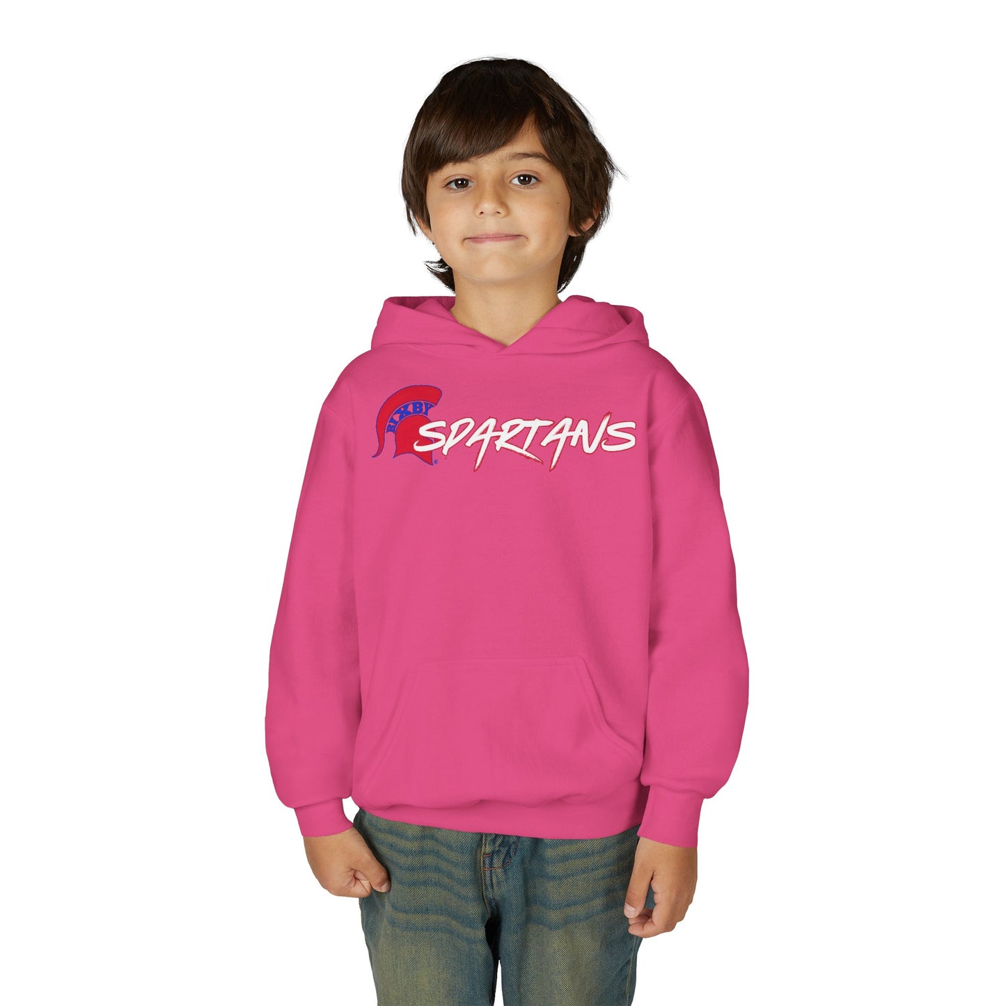 Spartans Red Logo Gildan Hoodie