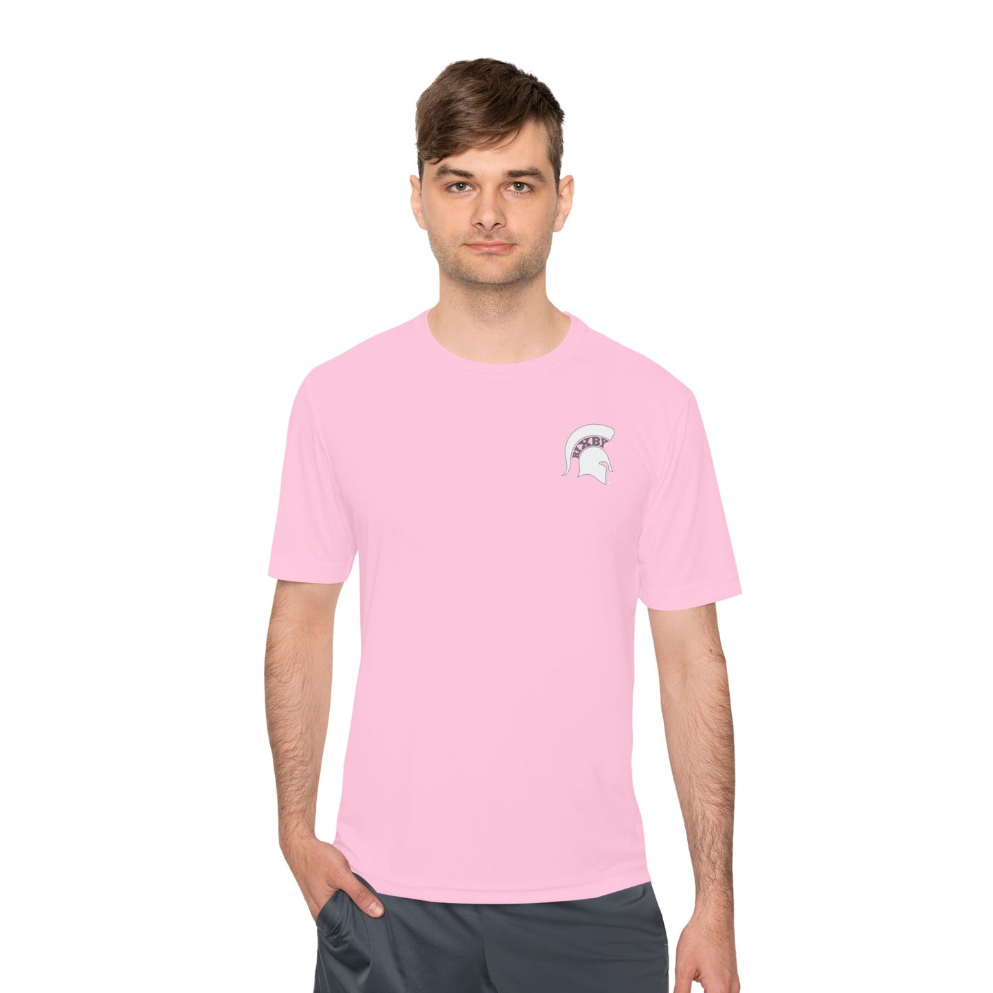 Spartan White Logo Adult Sport-Tek Tee
