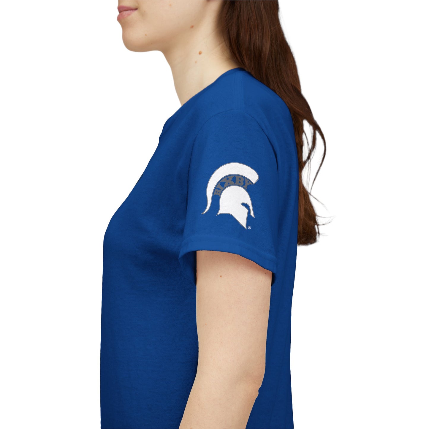 Spartans Athletic Letter Chest and Left Sleeve Gildan Tee