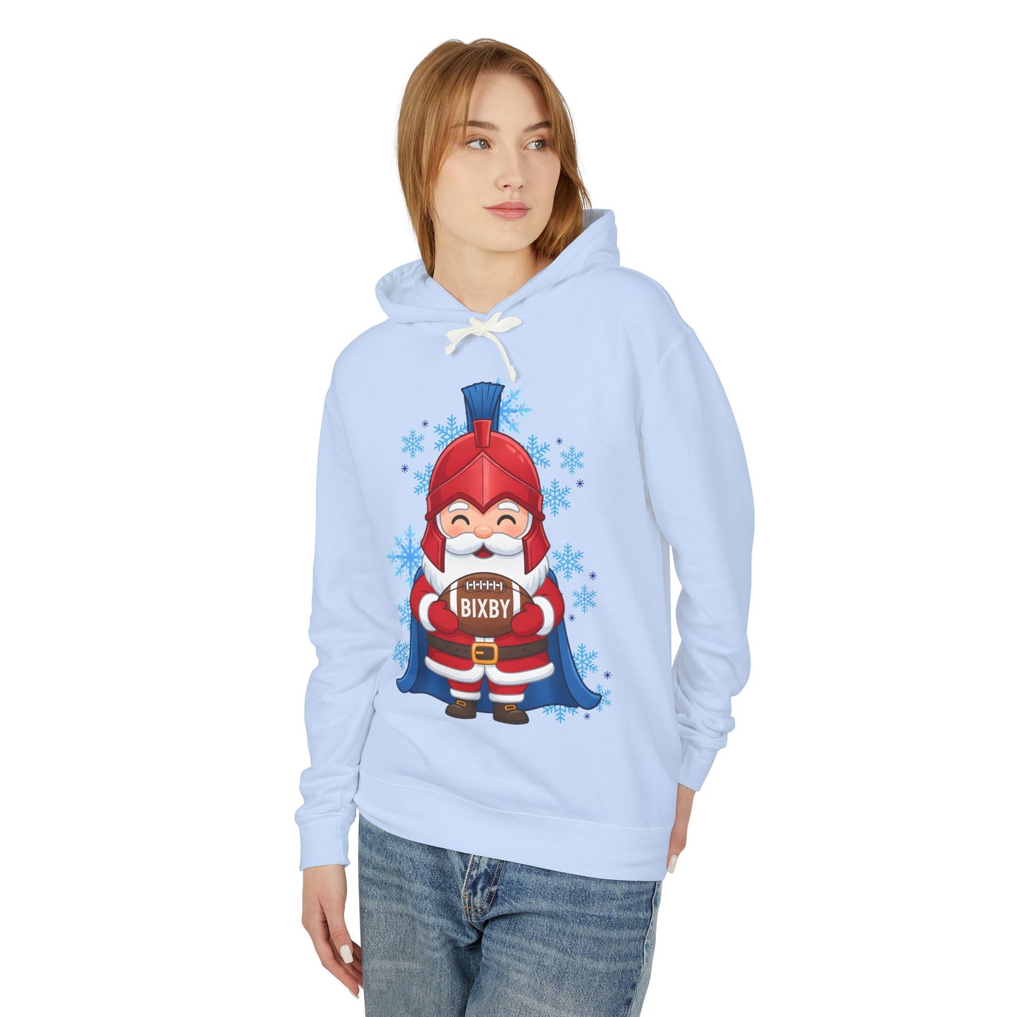 Spartan Football Santa Premium Comfort Colors Hoodie