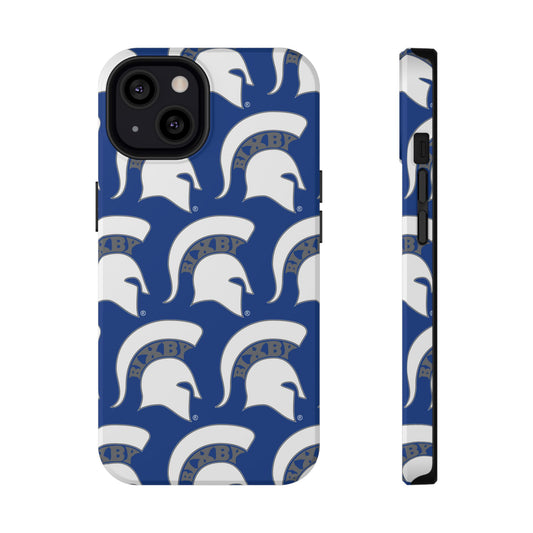 Bixby Spartan White Logo Impact Resistant iPhone Case