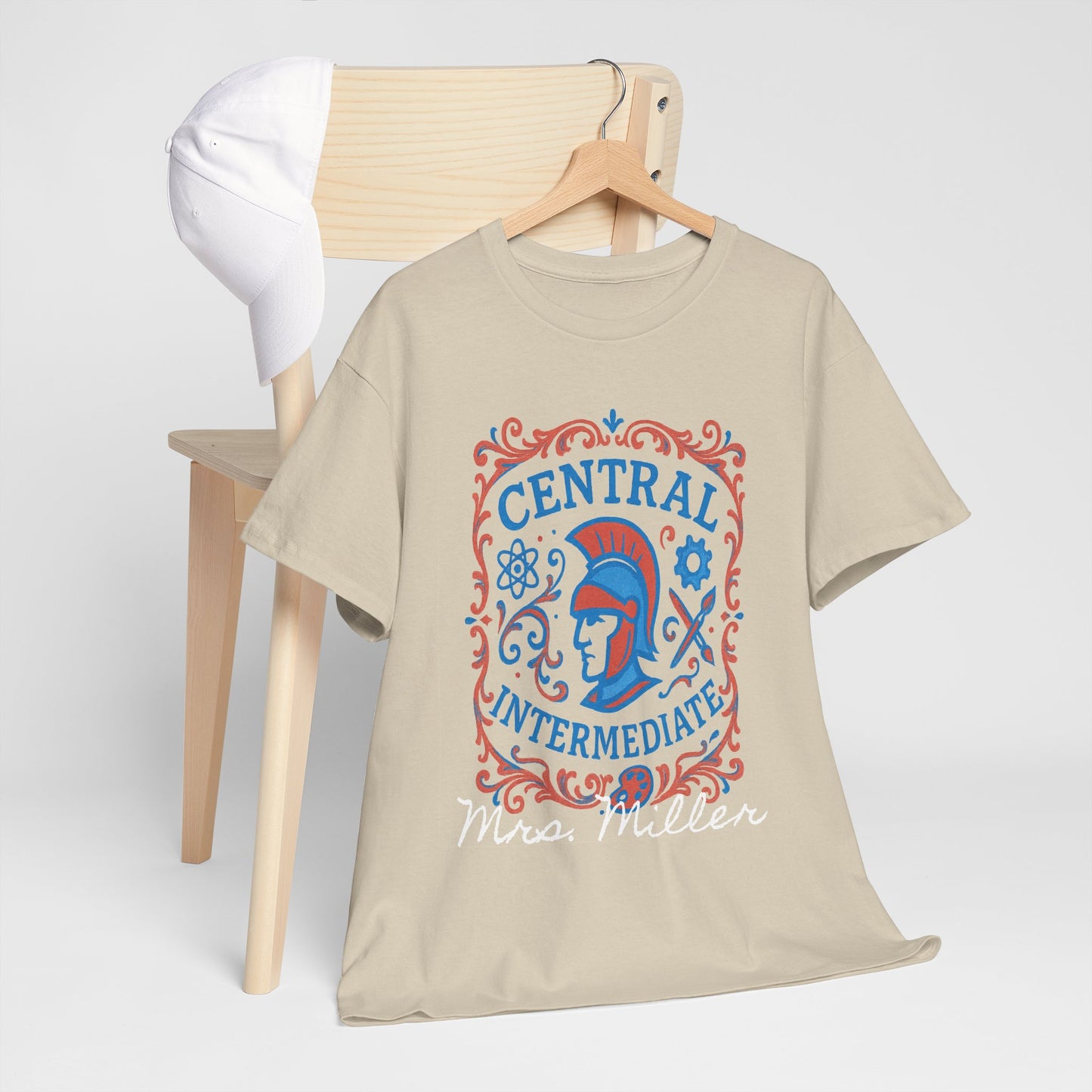 Ornate Central Intermediate Personalized Spartan Gildan Tee