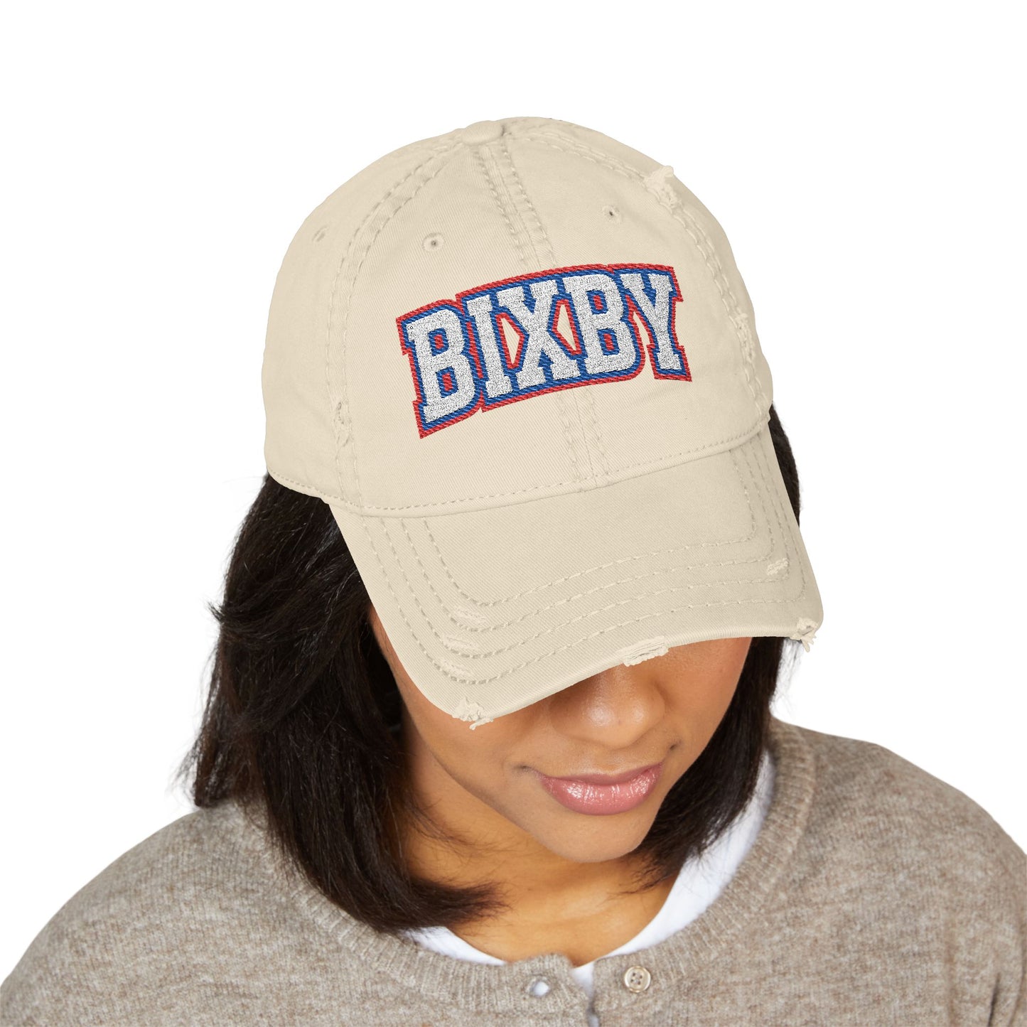 Bixby Embroidered Vintage Distressed Ballcap