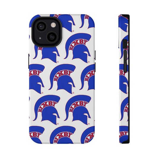 Bixby Spartan Blue Logo Impact Resistant iPhone Case