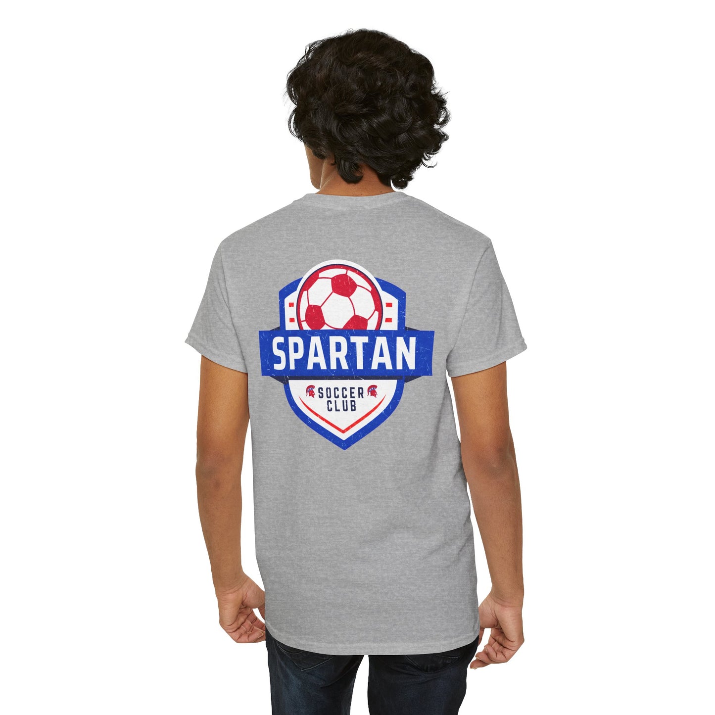 Spartan Soccer Club Distressed Crest Gildan Tee