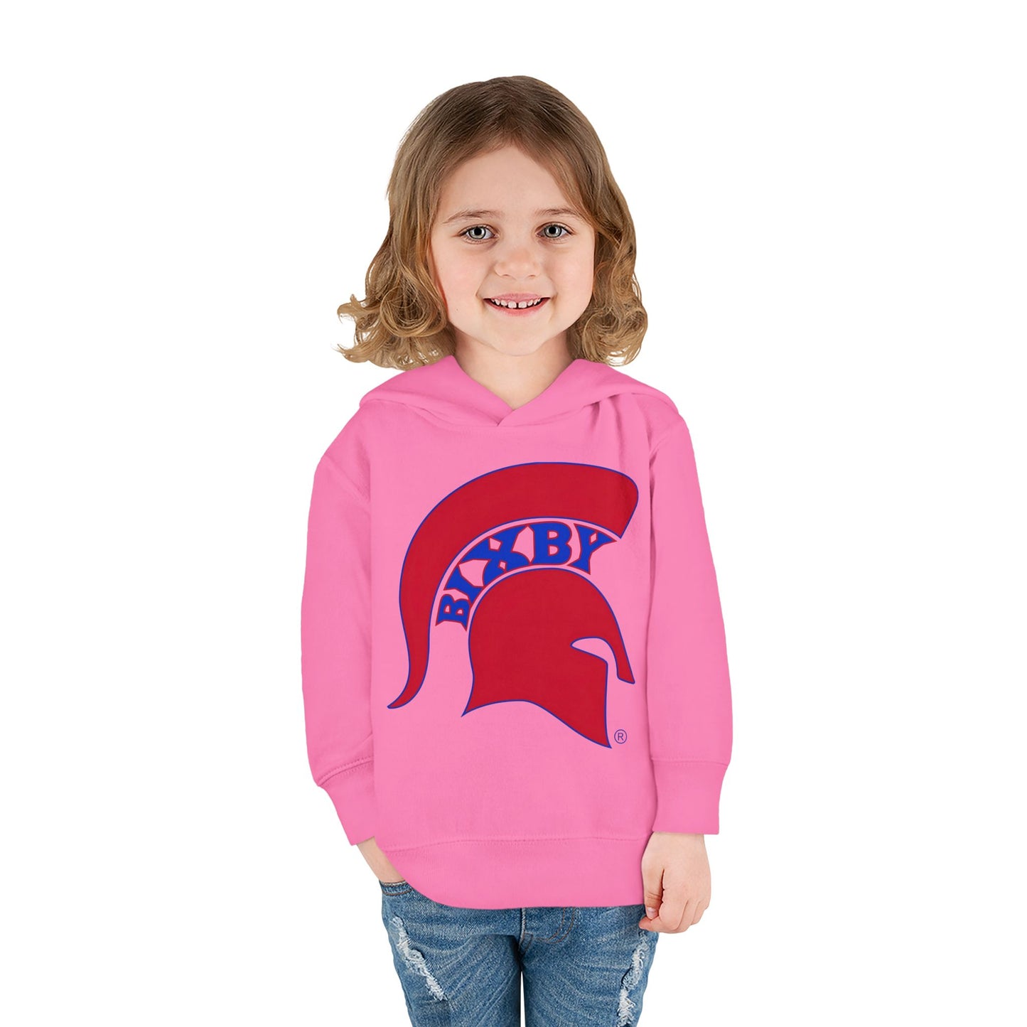 Bixby Spartans Blue Logo Toddler Rabbit Skins Hoodie
