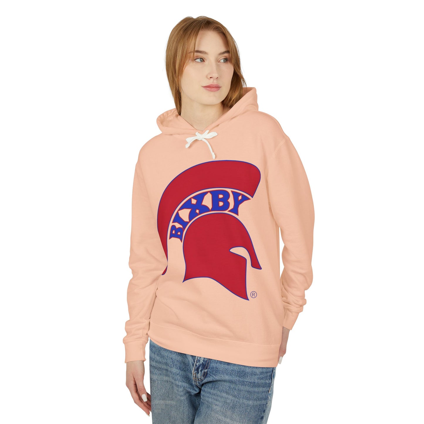 Bixby Spartan Red Logo Comfort Colors Hoodie