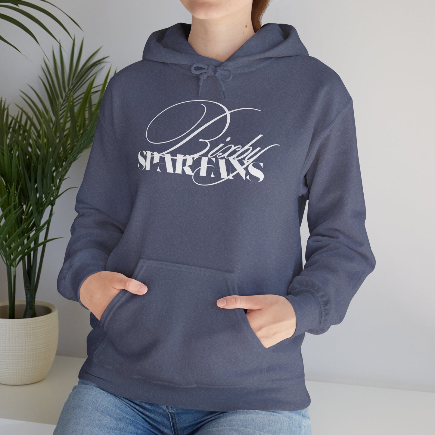 Bixby Spartans Cursive Gildan Hoodie