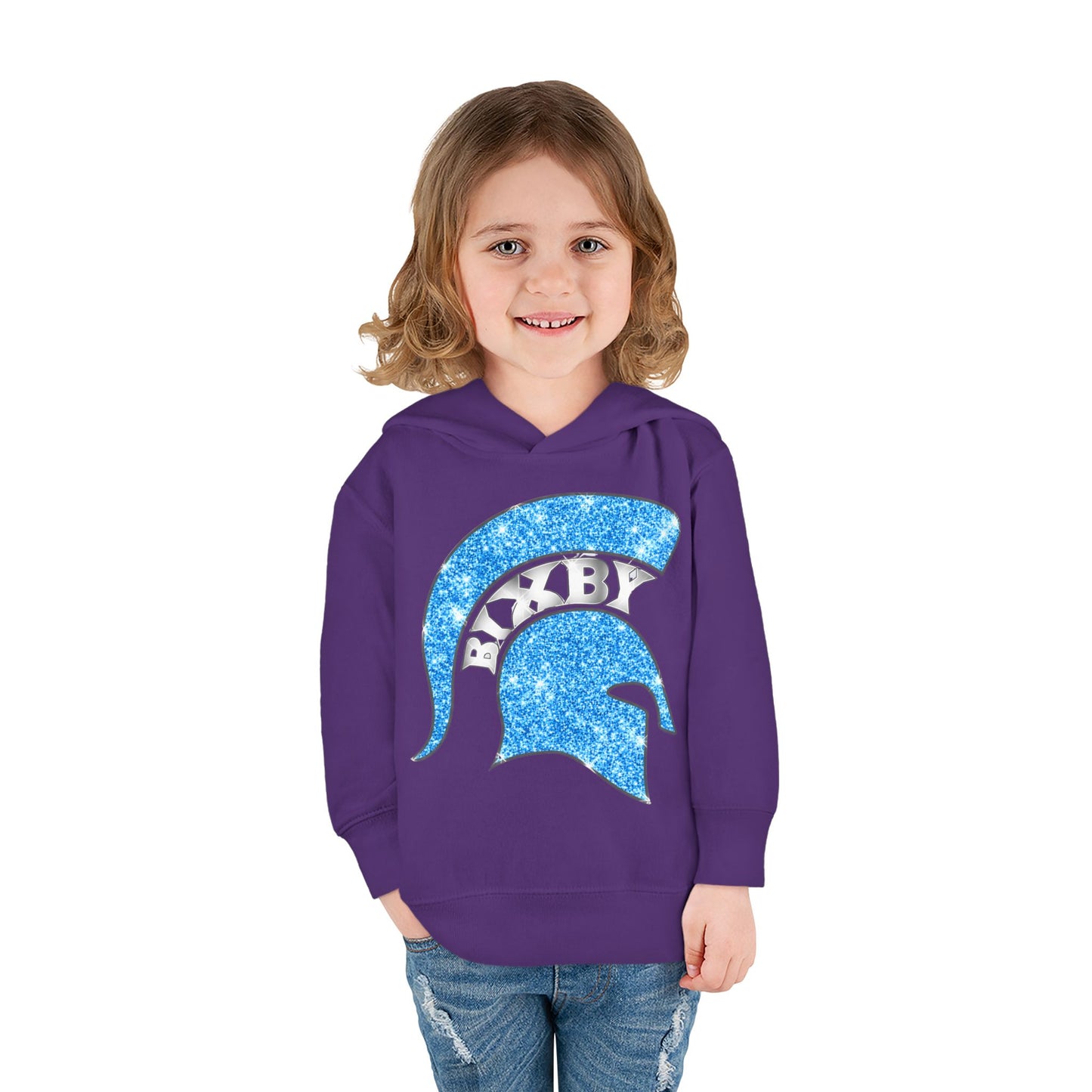 Bixby Spartans Blue Bling Toddler Rabbit Skins Sweatshirt