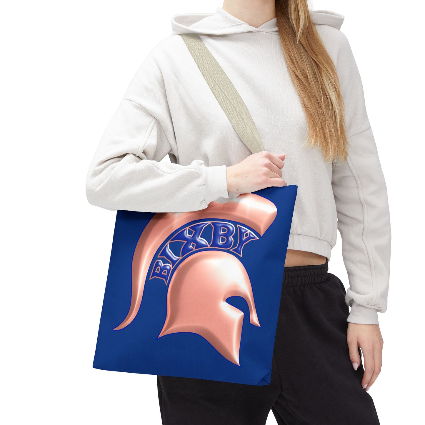 Bixby Spartan Metallic Rose Gold Tote Bag