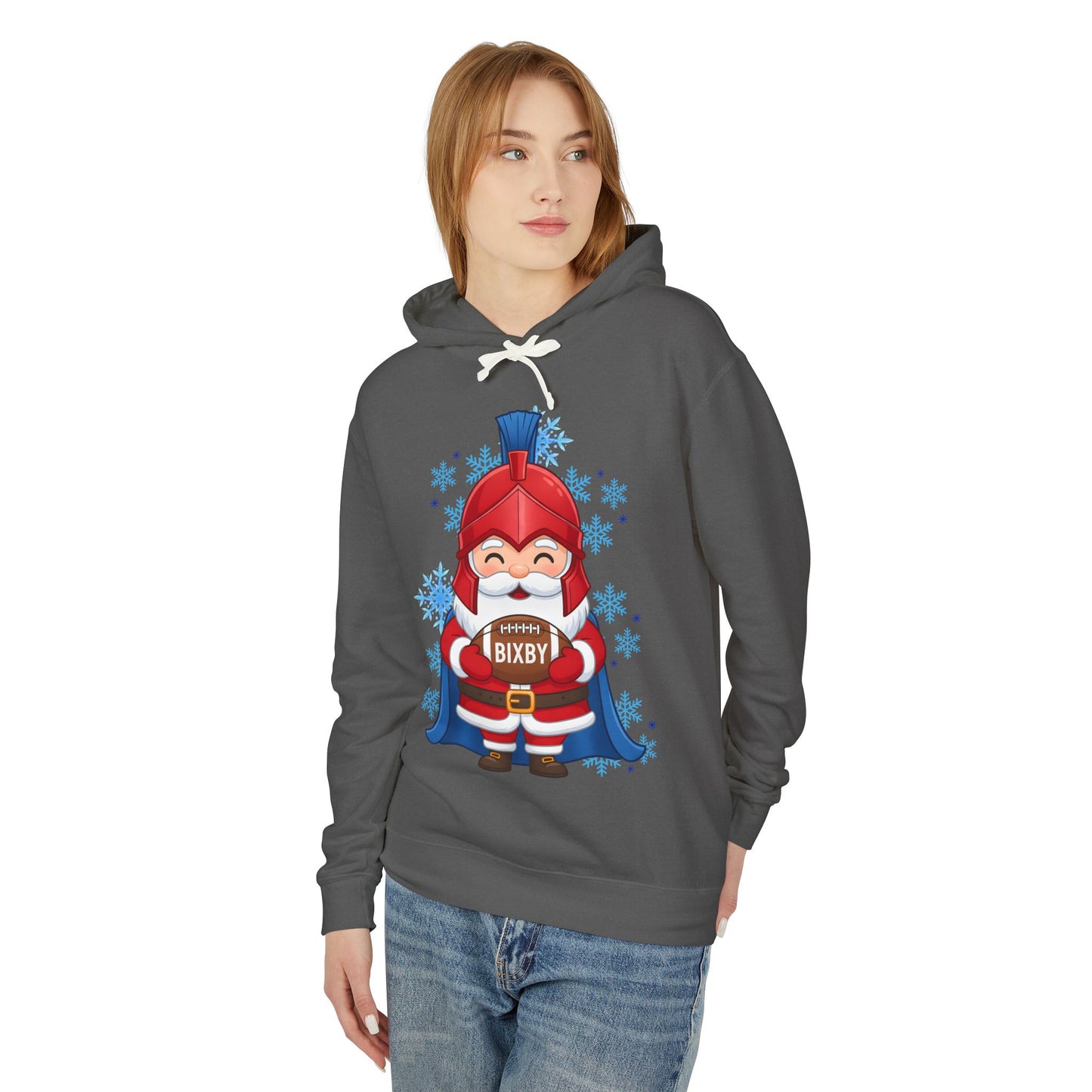 Spartan Football Santa Premium Comfort Colors Hoodie