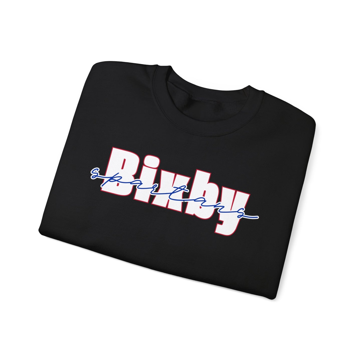 Bixby Spartans Cursive Gildan Sweatshirt