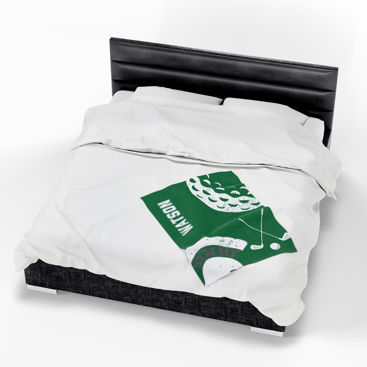Spartan Golf Velveteen Plush Blanket - Customized