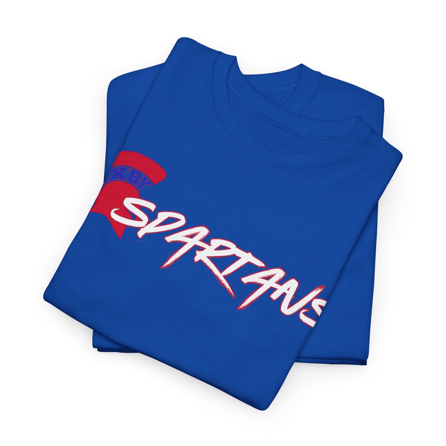 Spartans Blue Logo Gildan Tee