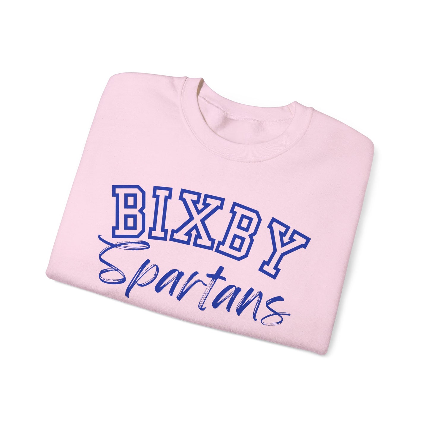 Bixby Spartans Gildan Sweatshirt with Sleeve Logo