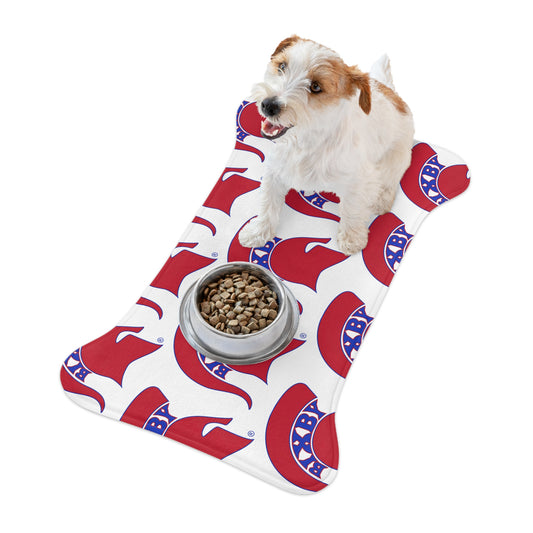 Spartan Red Logo Pet Feeding Mat