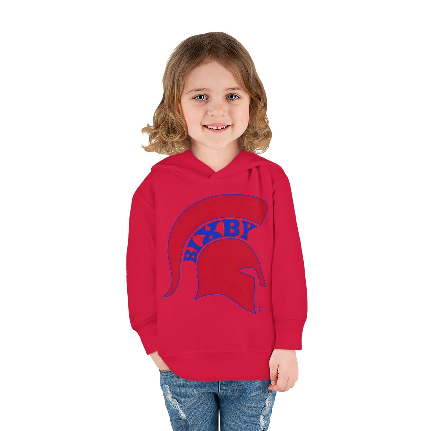 Bixby Spartans Blue Logo Toddler Rabbit Skins Hoodie