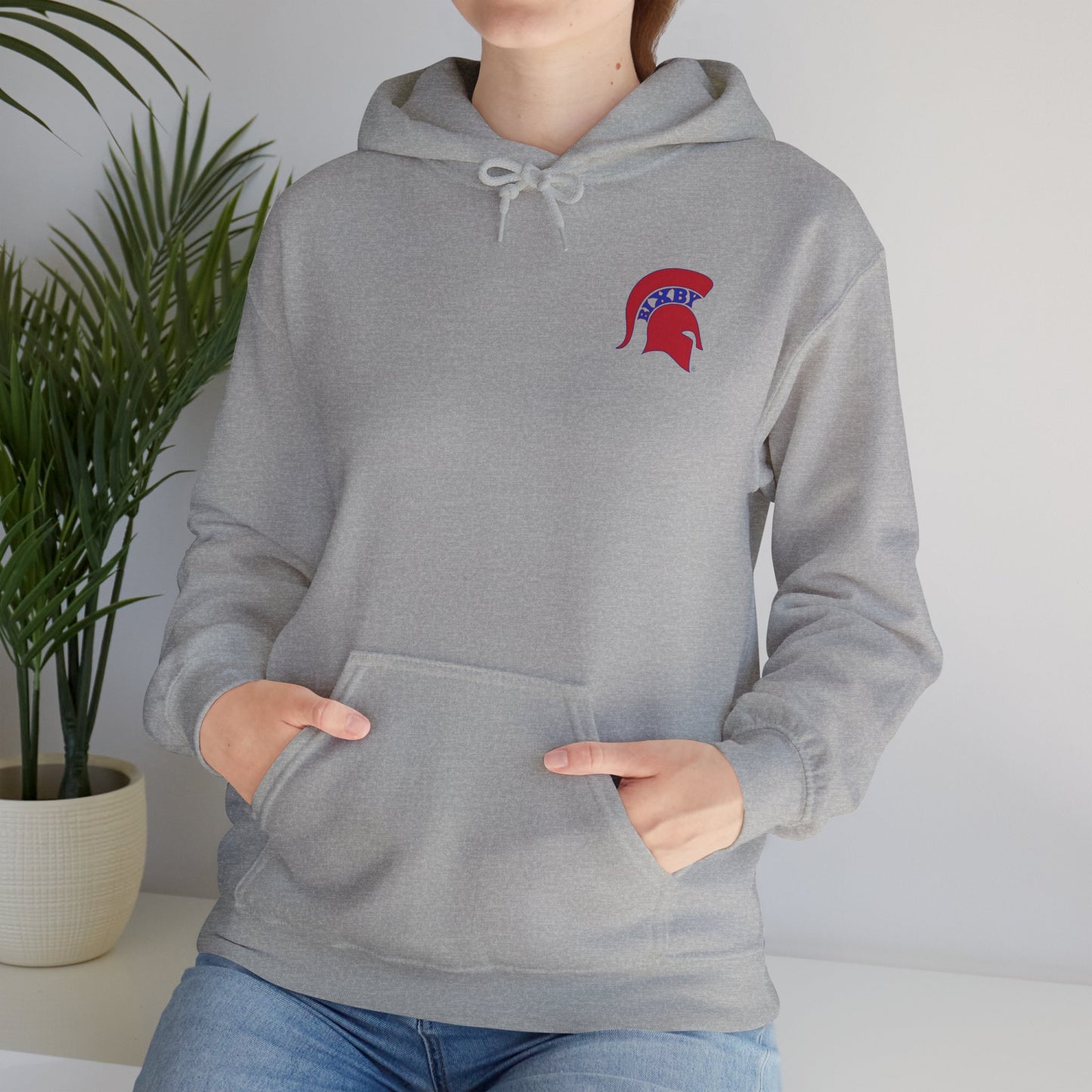 Spartan Red Logo Gildan Hoodie