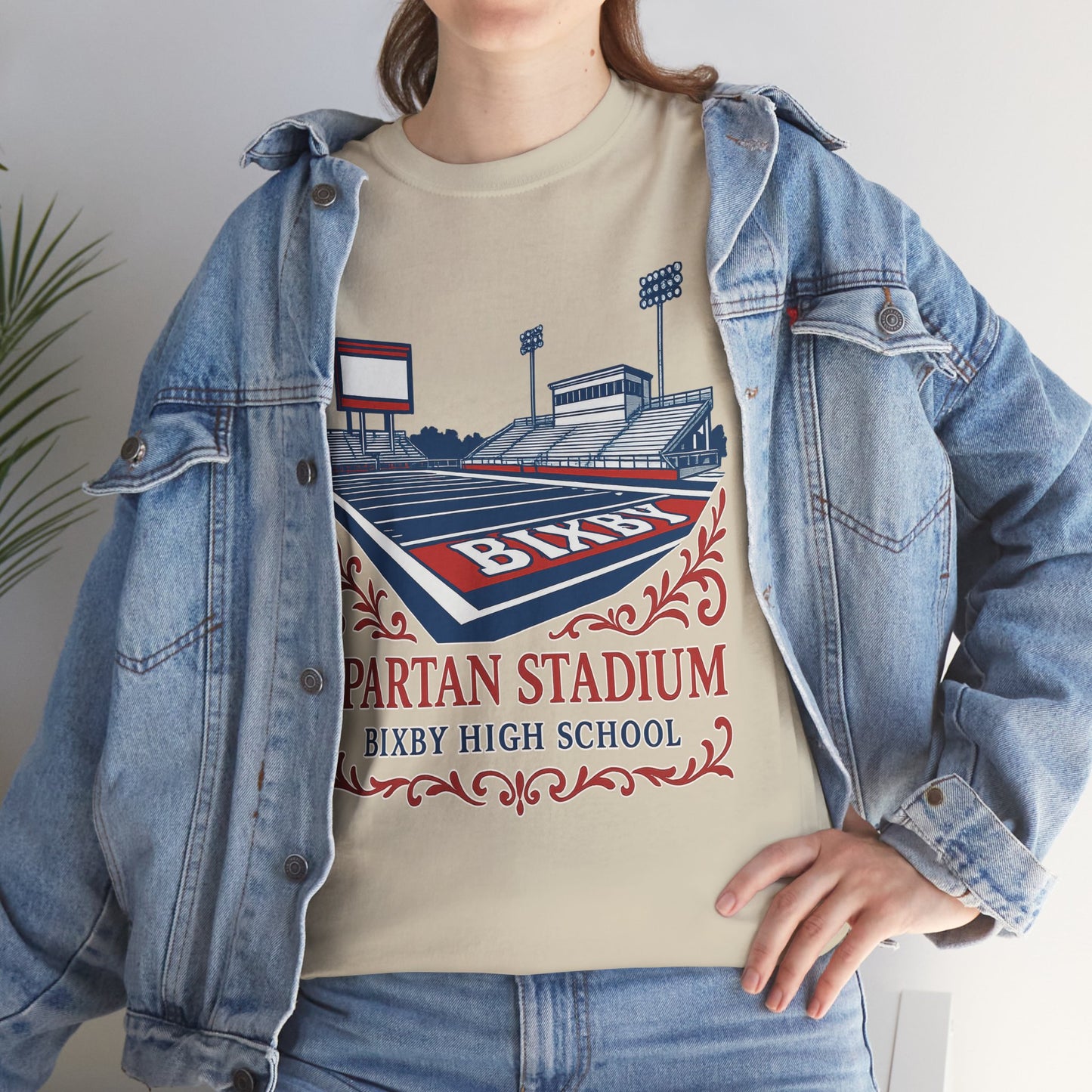 Ornate Spartan Stadium Gildan Tee