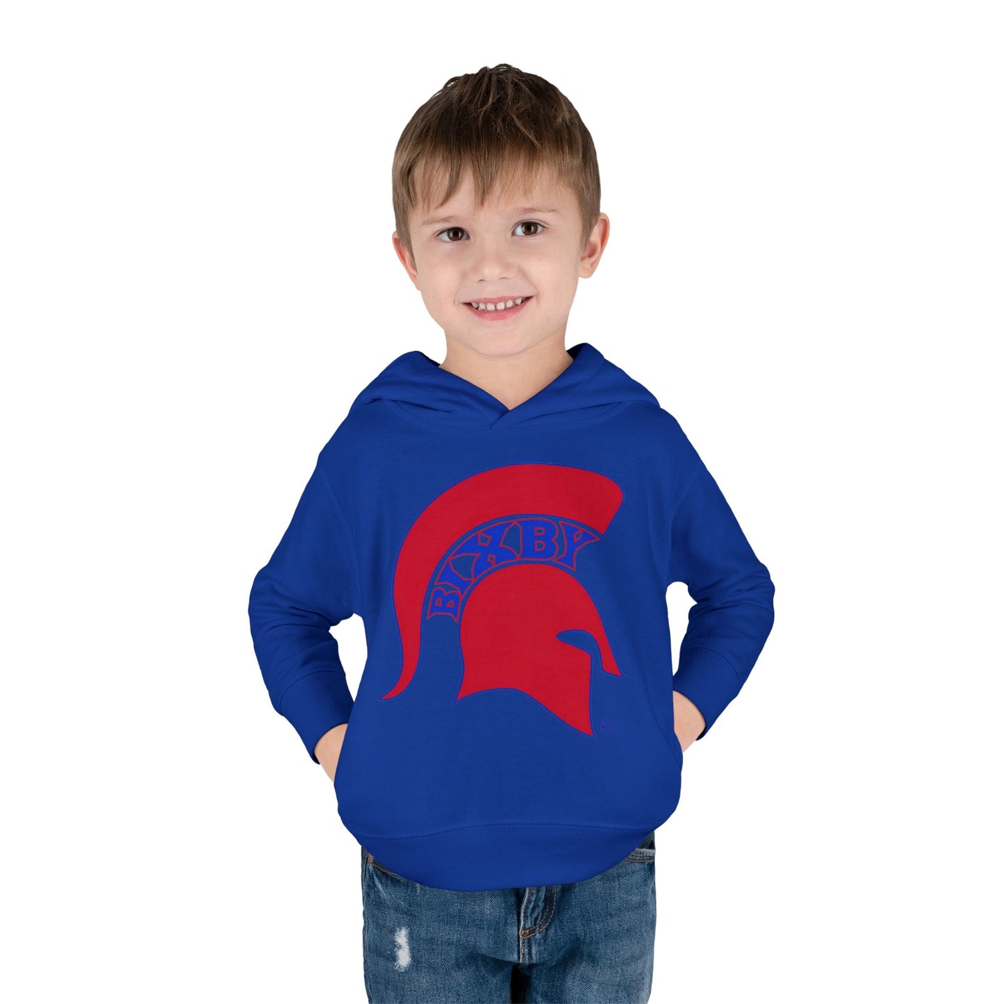 Bixby Spartans Blue Logo Toddler Rabbit Skins Hoodie
