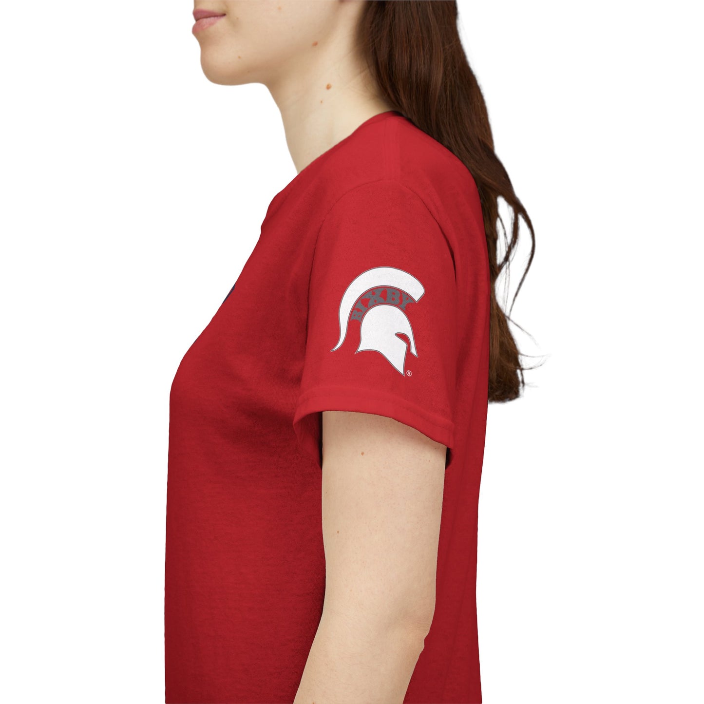 Spartans Athletic Letter Chest and Left Sleeve Gildan Tee