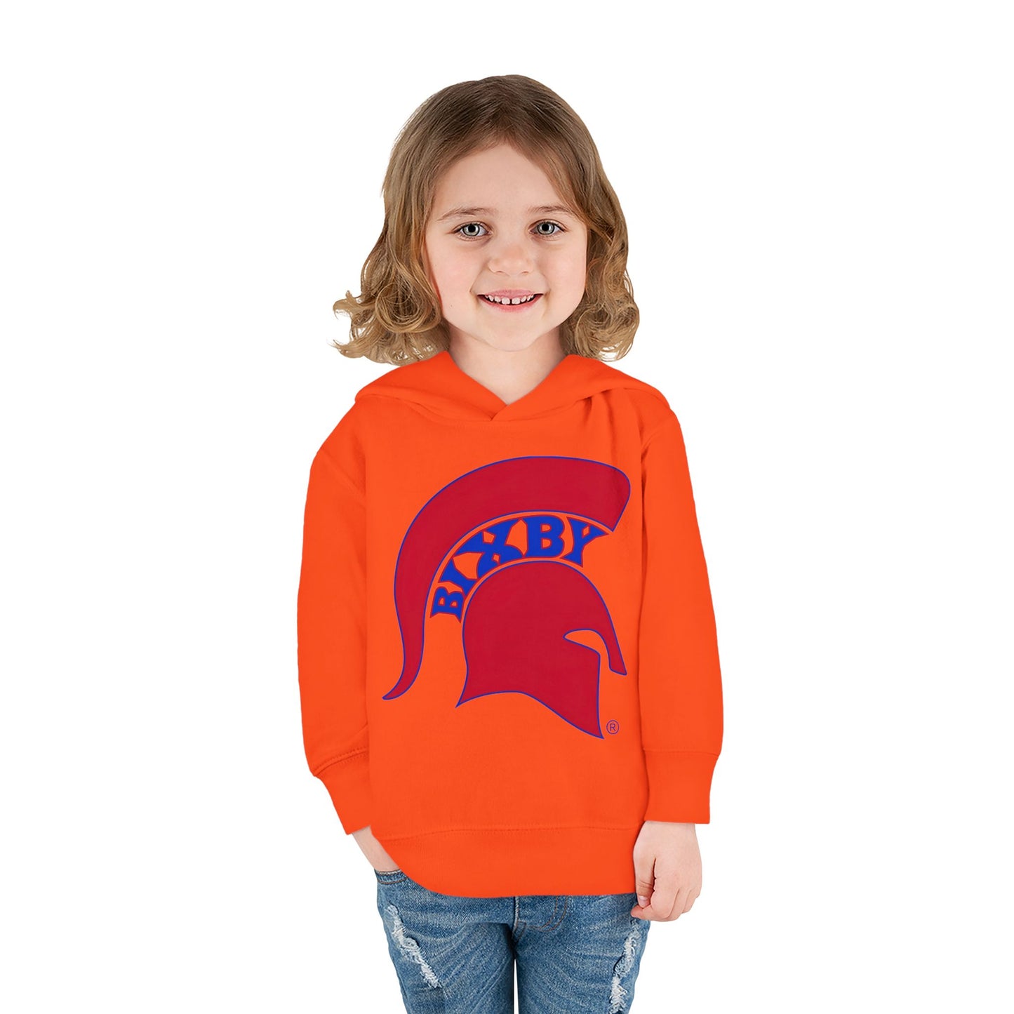 Bixby Spartans Blue Logo Toddler Rabbit Skins Hoodie