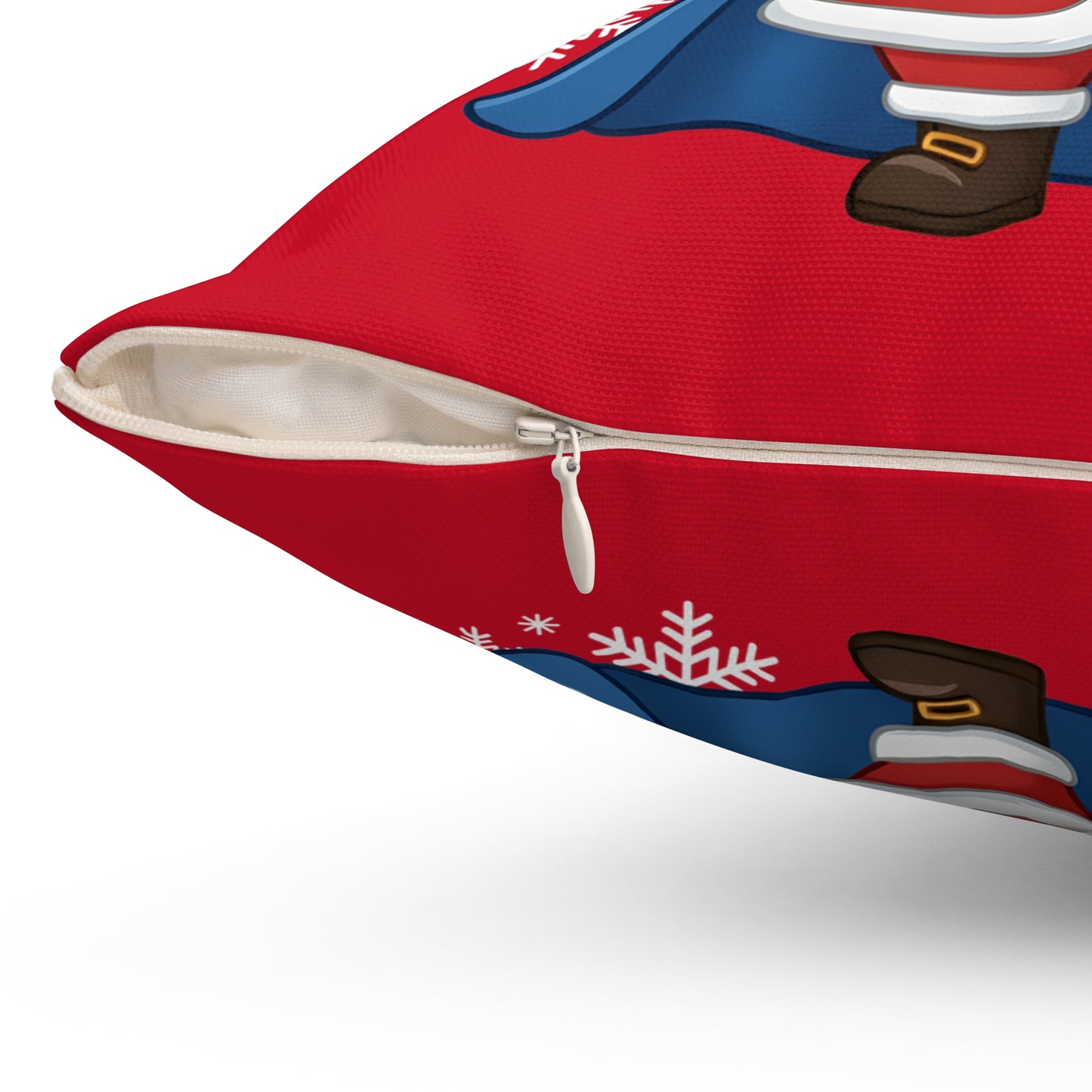 Spartan Santa Red Christmas Pillow