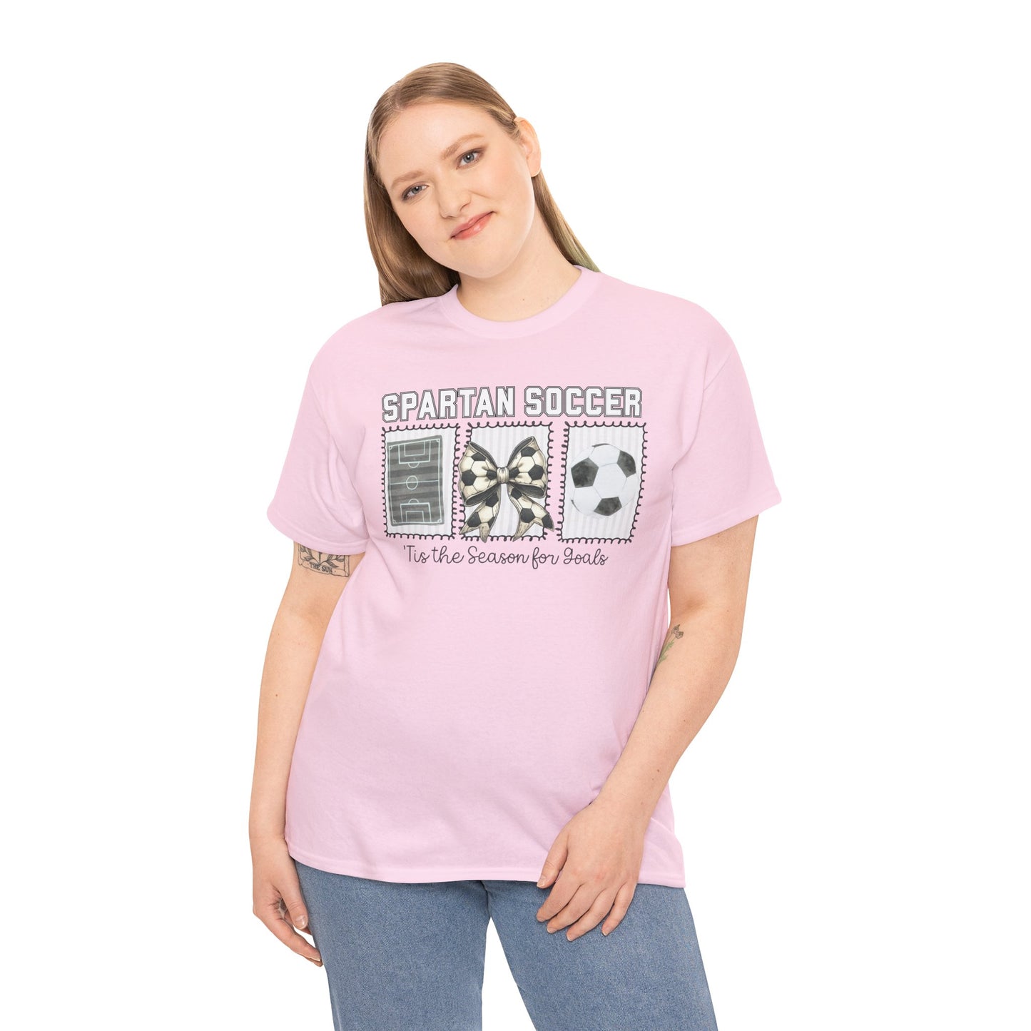 Spartan Soccer Tis The Season For Goals Gildan Tee