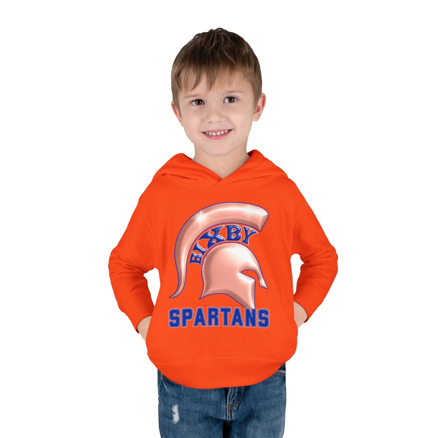 Bixby Spartans Metallic Rose Gold Toddler Rabbit Skins Hoodie