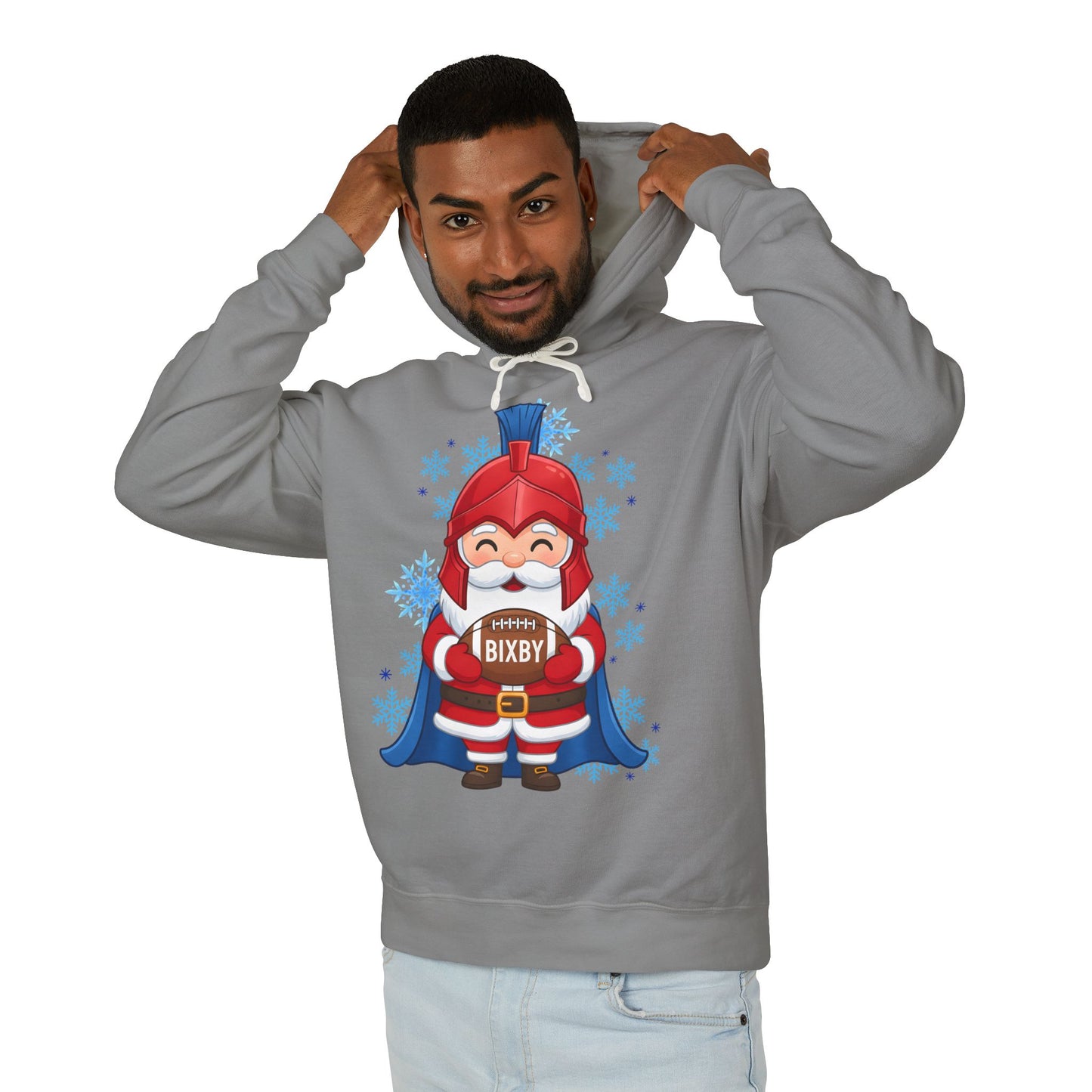 Spartan Football Santa Premium Comfort Colors Hoodie