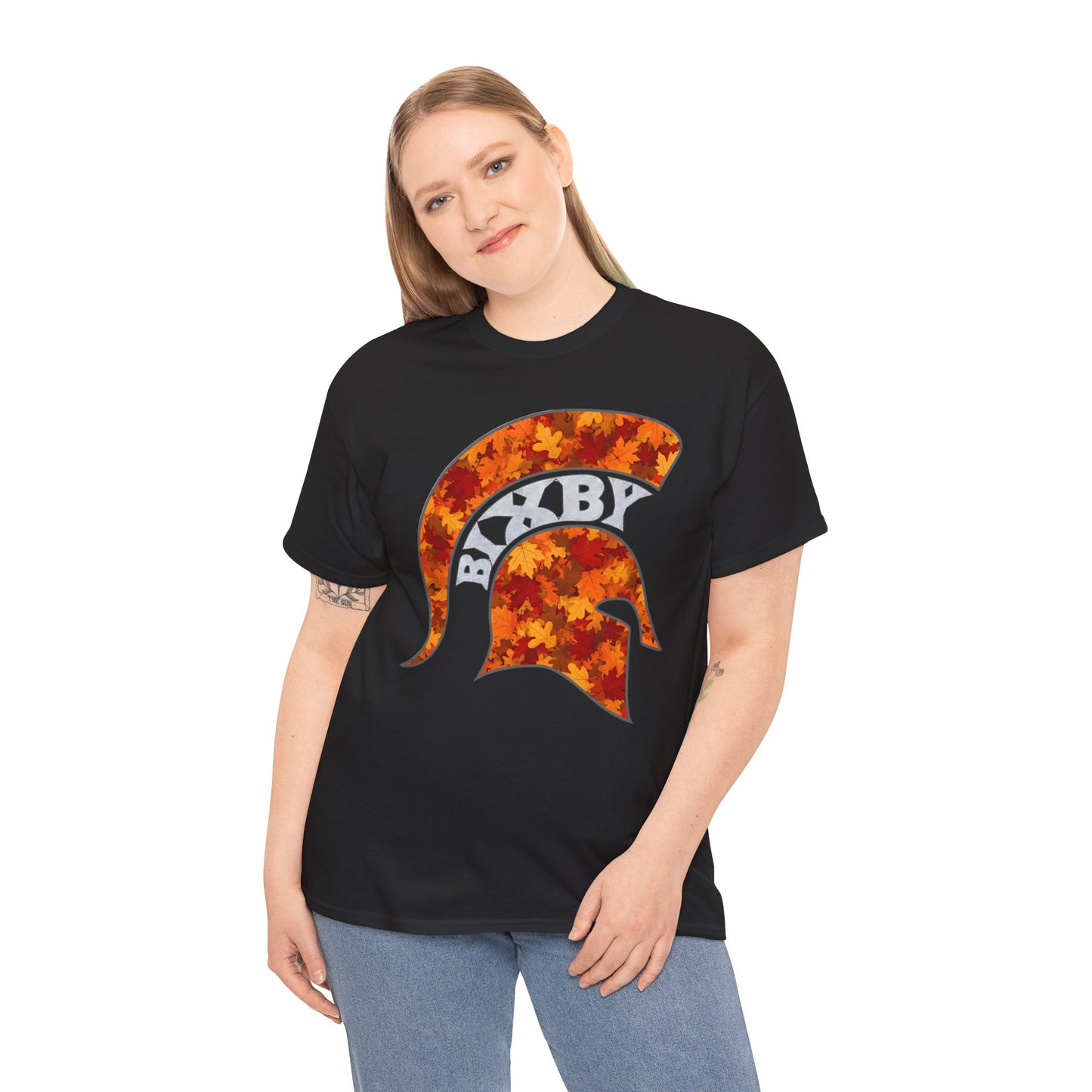 Bixby Spartan Fall Helmet Gildan Tee