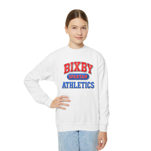 Bixby Spartan Athletics Youth Metallic Gildan Sweatshirt