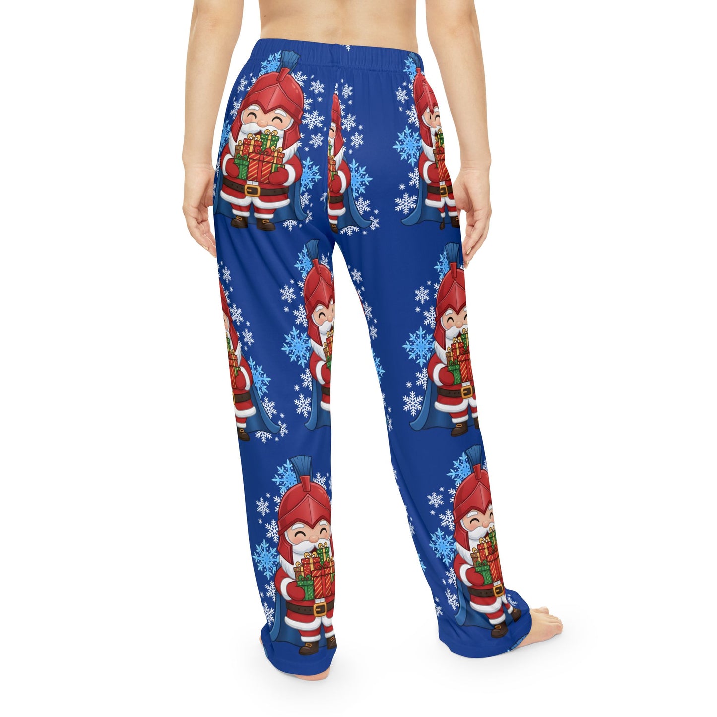 Spartan Santa Women's Blue Pajama Bottoms
