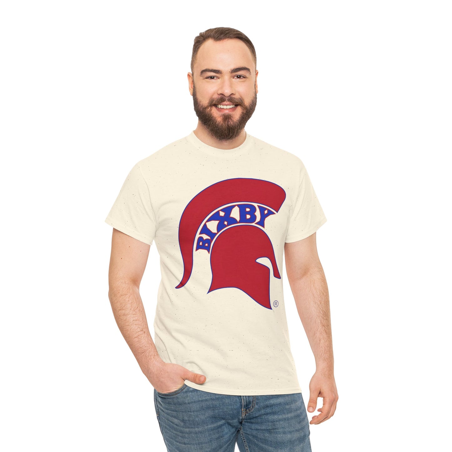 Spartan Red Logo Gildan Tee